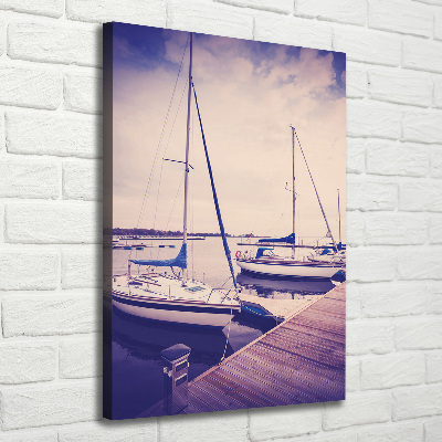 Wall art canvas large Yachts