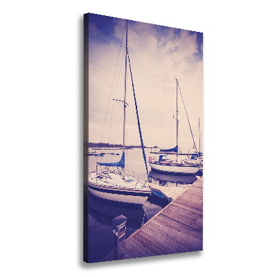 Wall art canvas large Yachts