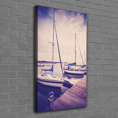 Wall art canvas large Yachts