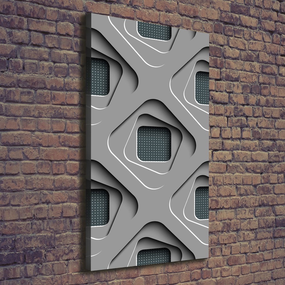 Wall art canvas 3D abstraction