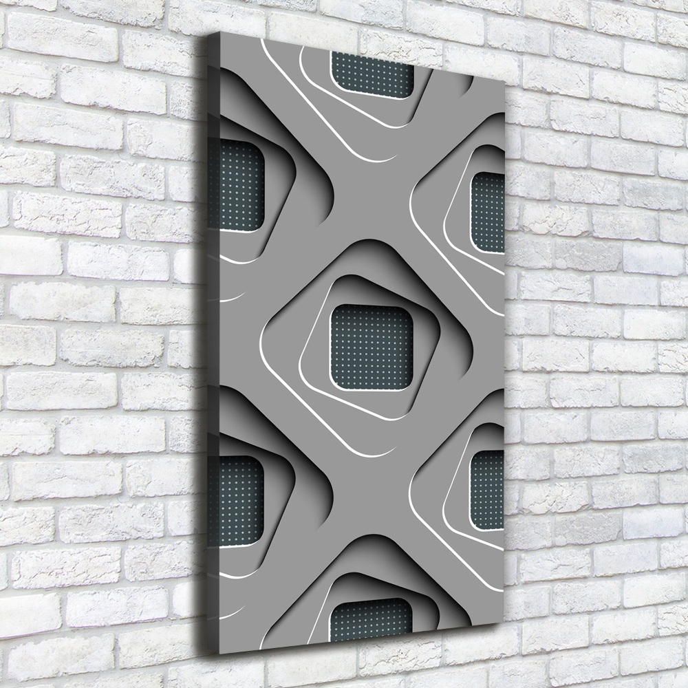 Wall art canvas 3D abstraction