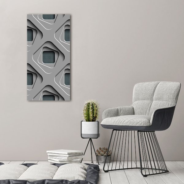 Wall art canvas 3D abstraction