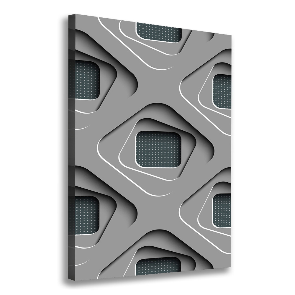 Wall art canvas 3D abstraction