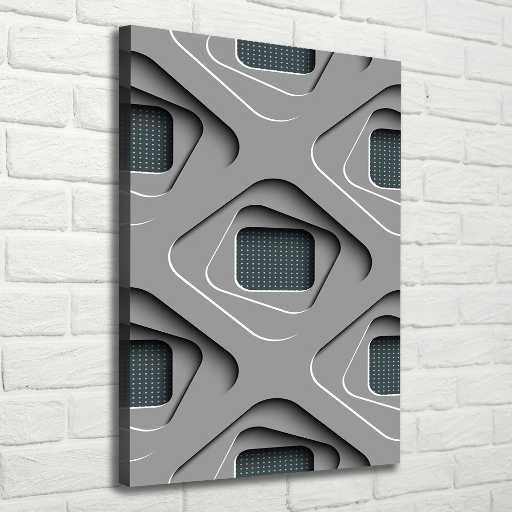 Wall art canvas 3D abstraction