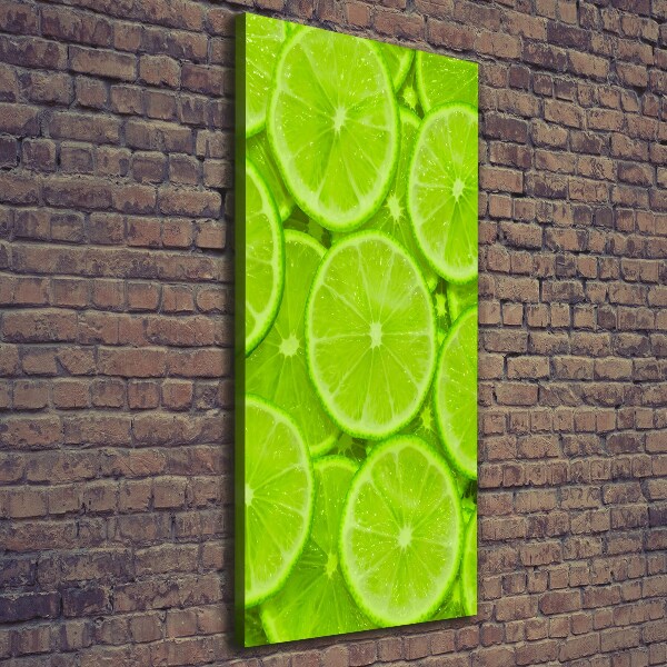 Large canvas wall art Lime