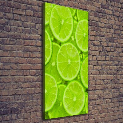 Large canvas wall art Lime