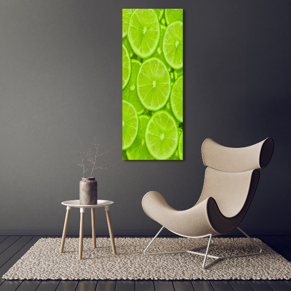 Large canvas wall art Lime