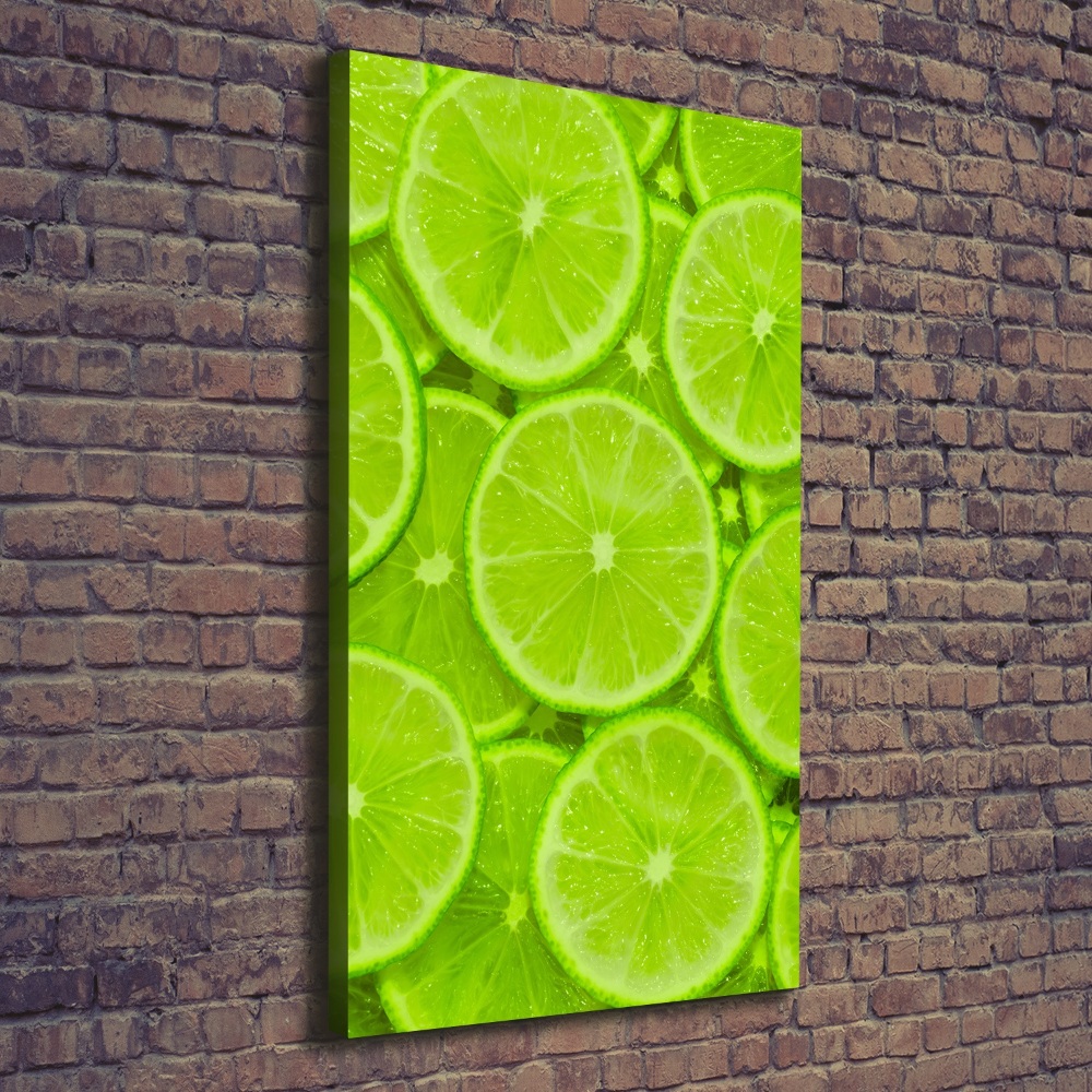 Large canvas wall art Lime