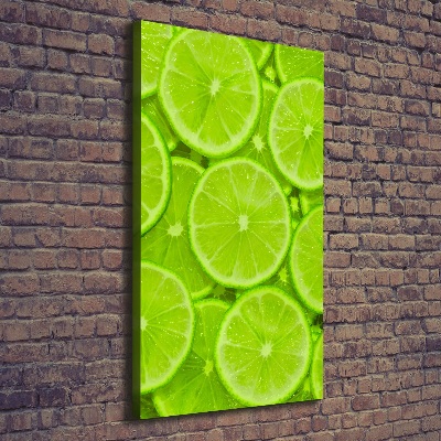 Large canvas wall art Lime