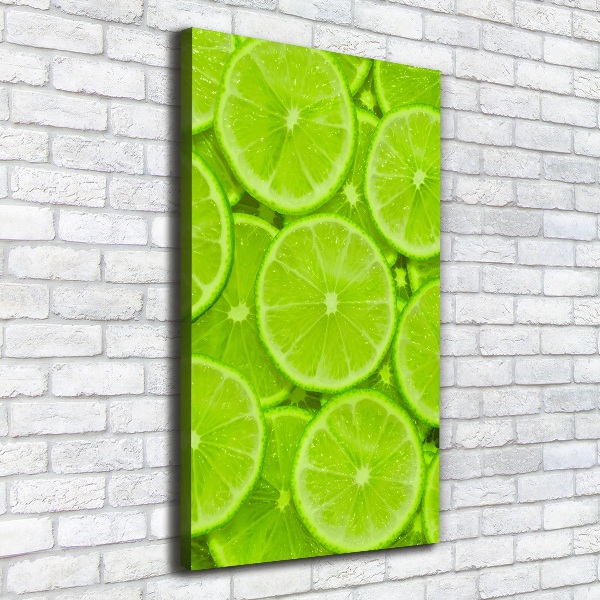 Large canvas wall art Lime