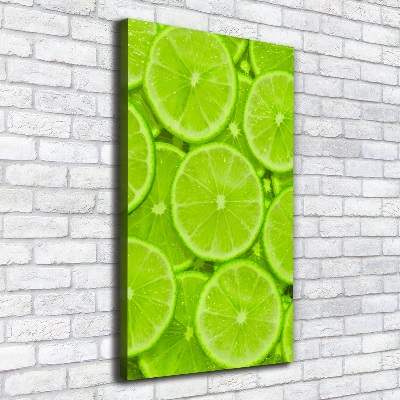 Large canvas wall art Lime