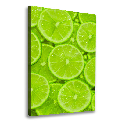 Large canvas wall art Lime