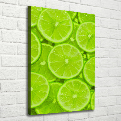 Large canvas wall art Lime