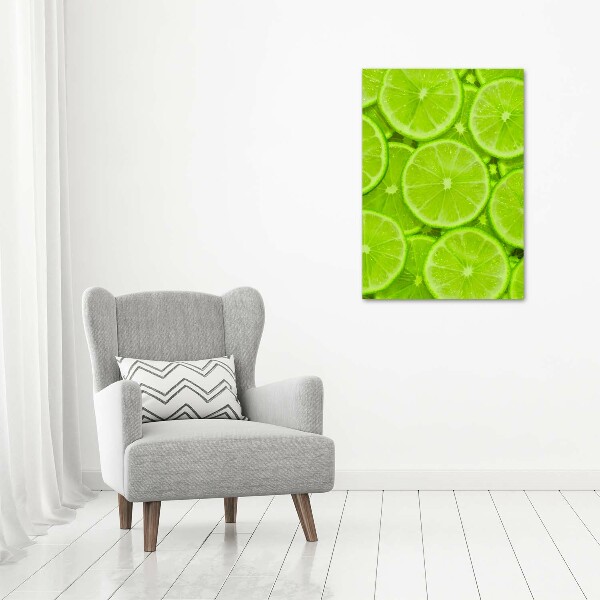 Large canvas wall art Lime