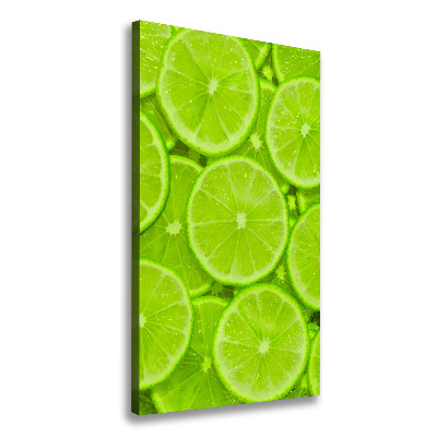 Large canvas wall art Lime