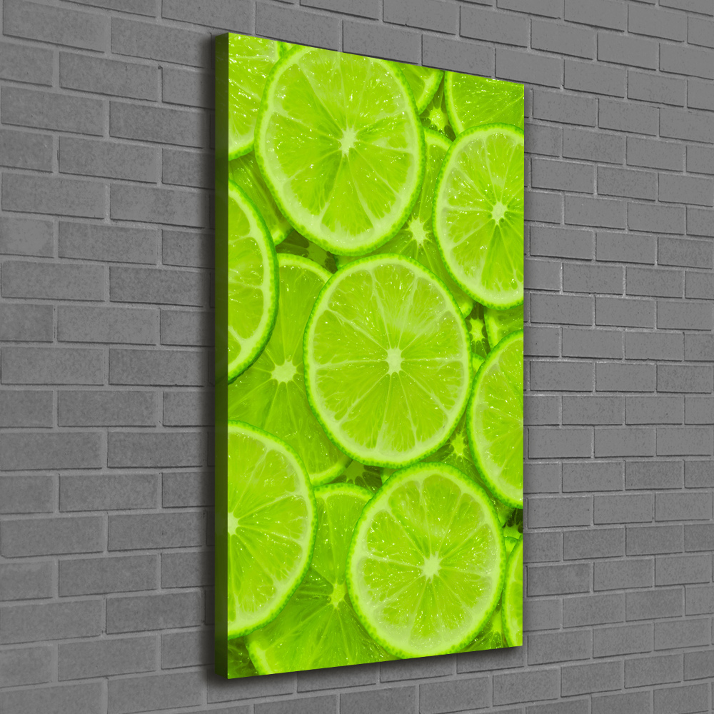 Large canvas wall art Lime