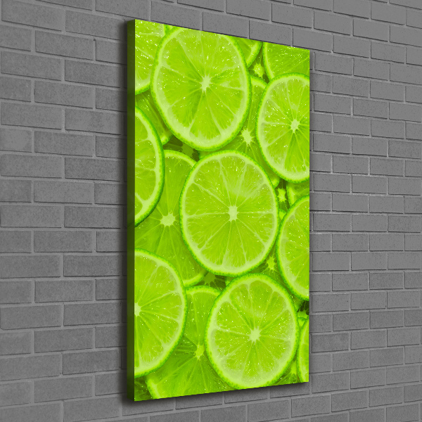 Large canvas wall art Lime