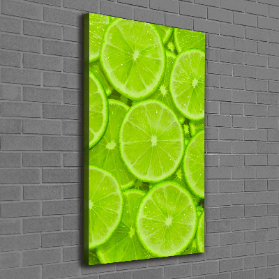 Large canvas wall art Lime