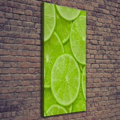 Large canvas wall art Lime