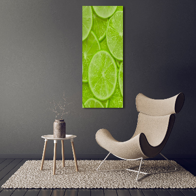 Large canvas wall art Lime