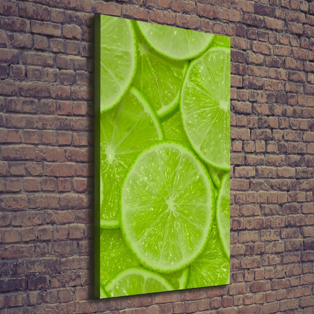 Large canvas wall art Lime