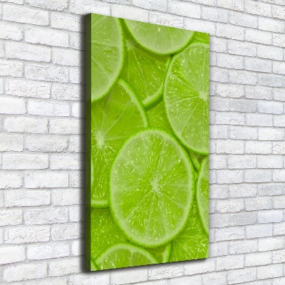 Large canvas wall art Lime