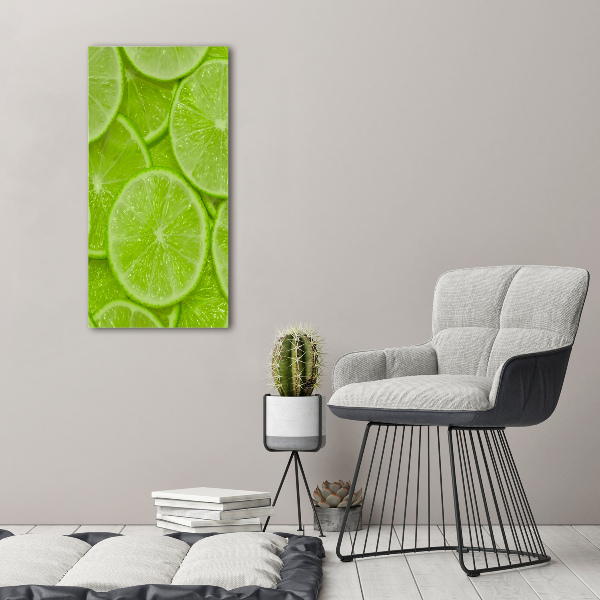 Large canvas wall art Lime