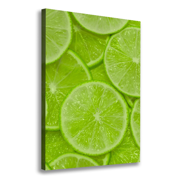 Large canvas wall art Lime