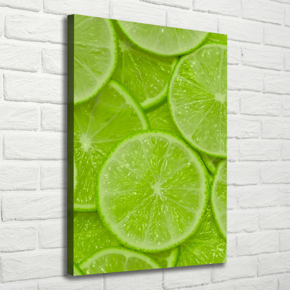 Large canvas wall art Lime