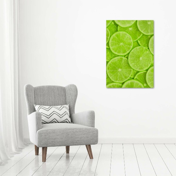 Large canvas wall art Lime