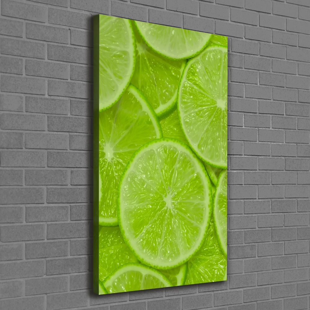 Large canvas wall art Lime