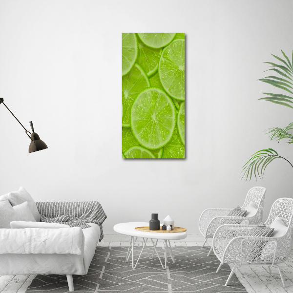 Large canvas wall art Lime