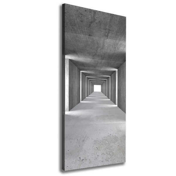 Picture canvas print Concrete tunnel