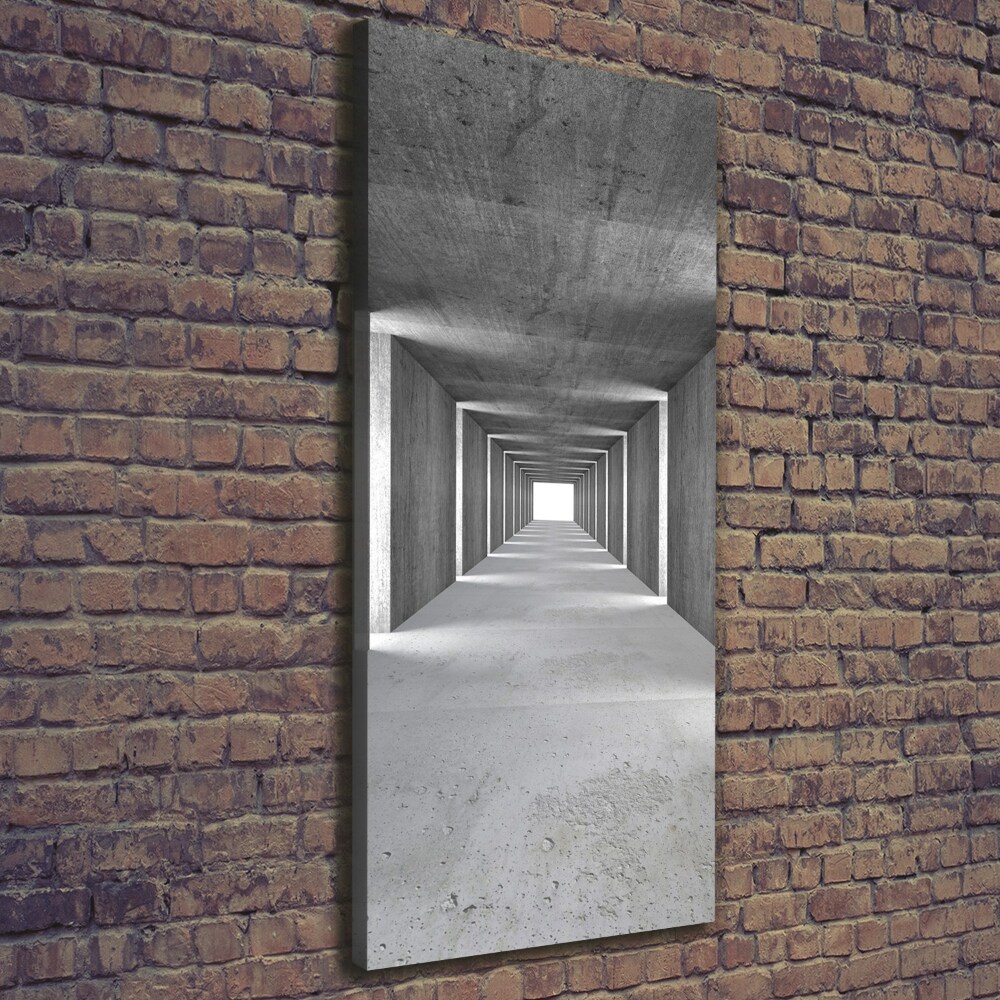 Picture canvas print Concrete tunnel