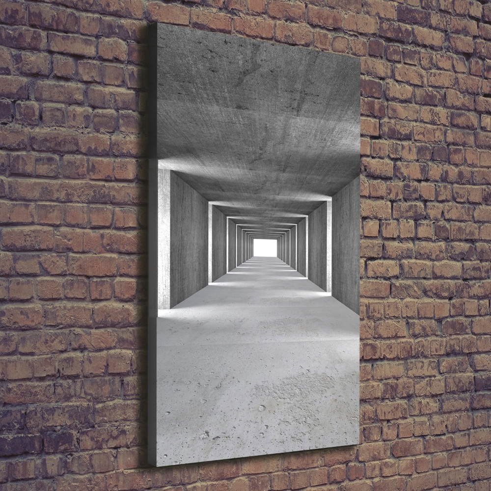 Picture canvas print Concrete tunnel