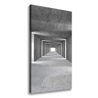 Picture canvas print Concrete tunnel