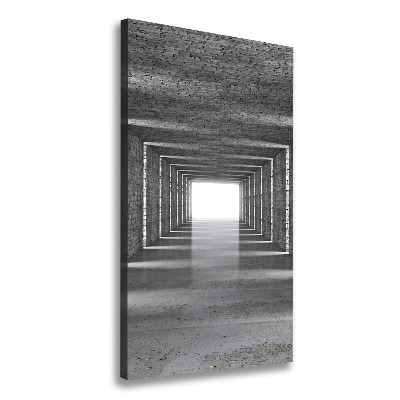 Wall art canvas Brick tunnel