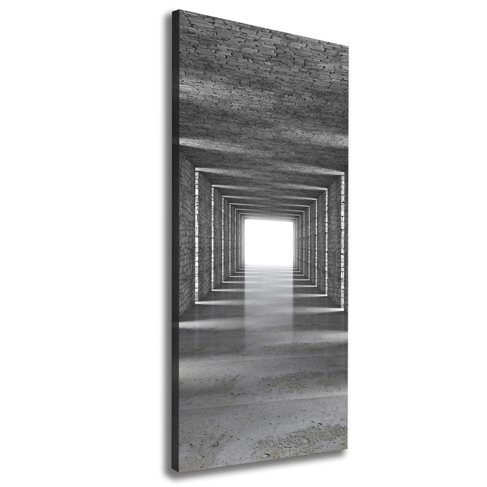 Wall art canvas Brick tunnel