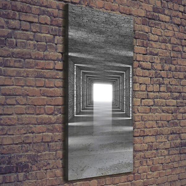 Wall art canvas Brick tunnel