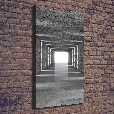 Wall art canvas Brick tunnel