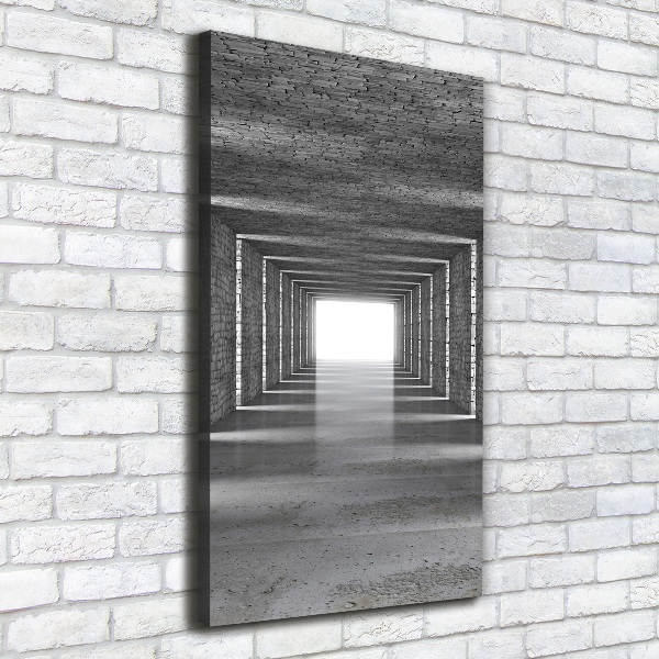 Wall art canvas Brick tunnel