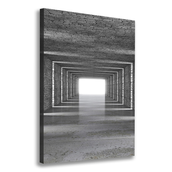 Wall art canvas Brick tunnel