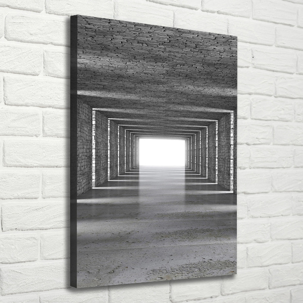 Wall art canvas Brick tunnel