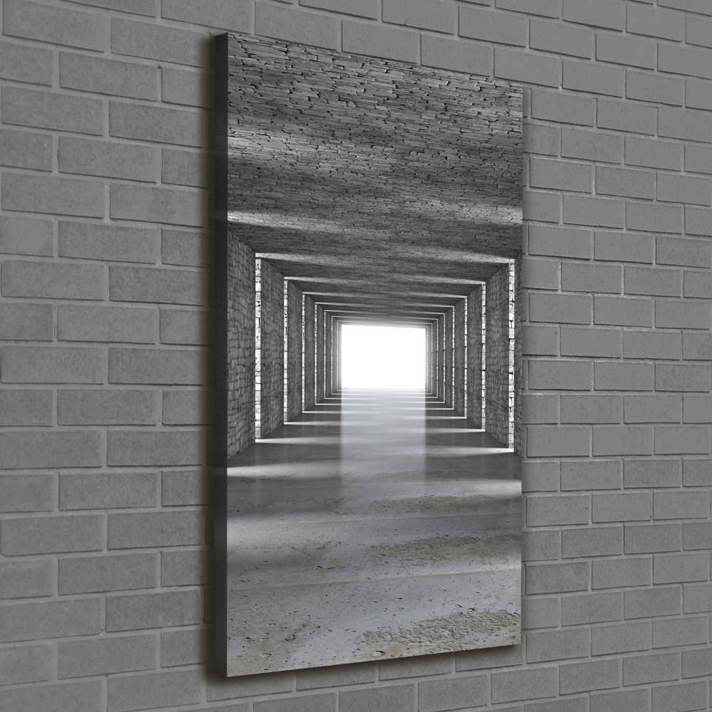 Wall art canvas Brick tunnel