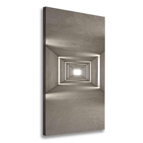 Picture canvas print Concrete tunnel