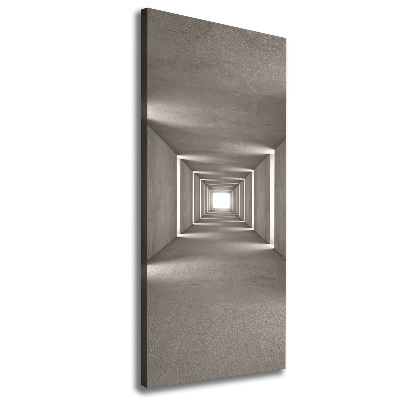 Picture canvas print Concrete tunnel