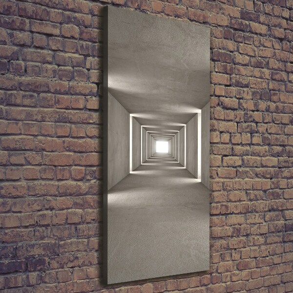 Picture canvas print Concrete tunnel