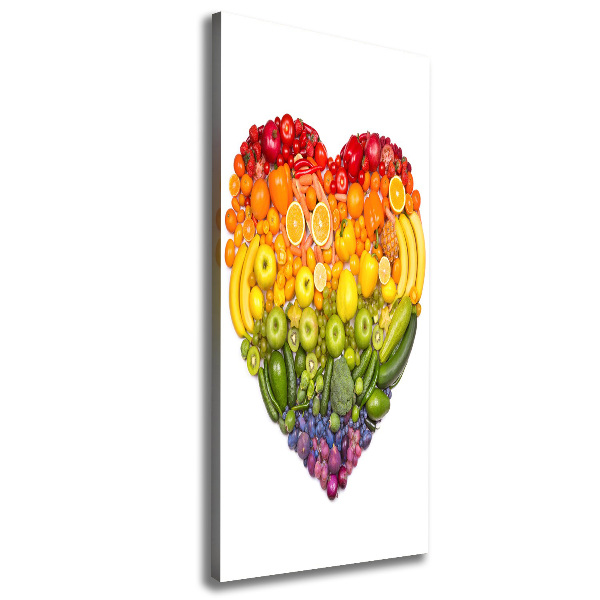 Canvas wall art Fruit heart