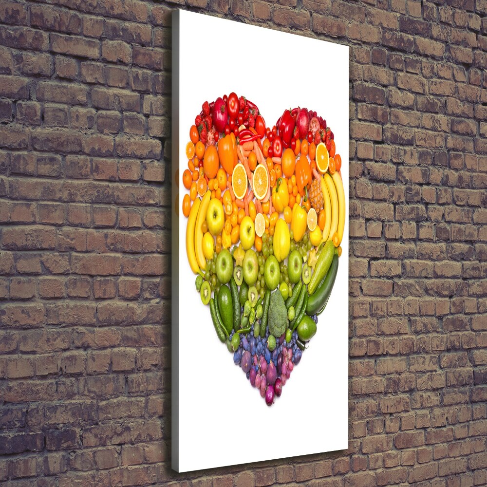 Canvas wall art Fruit heart