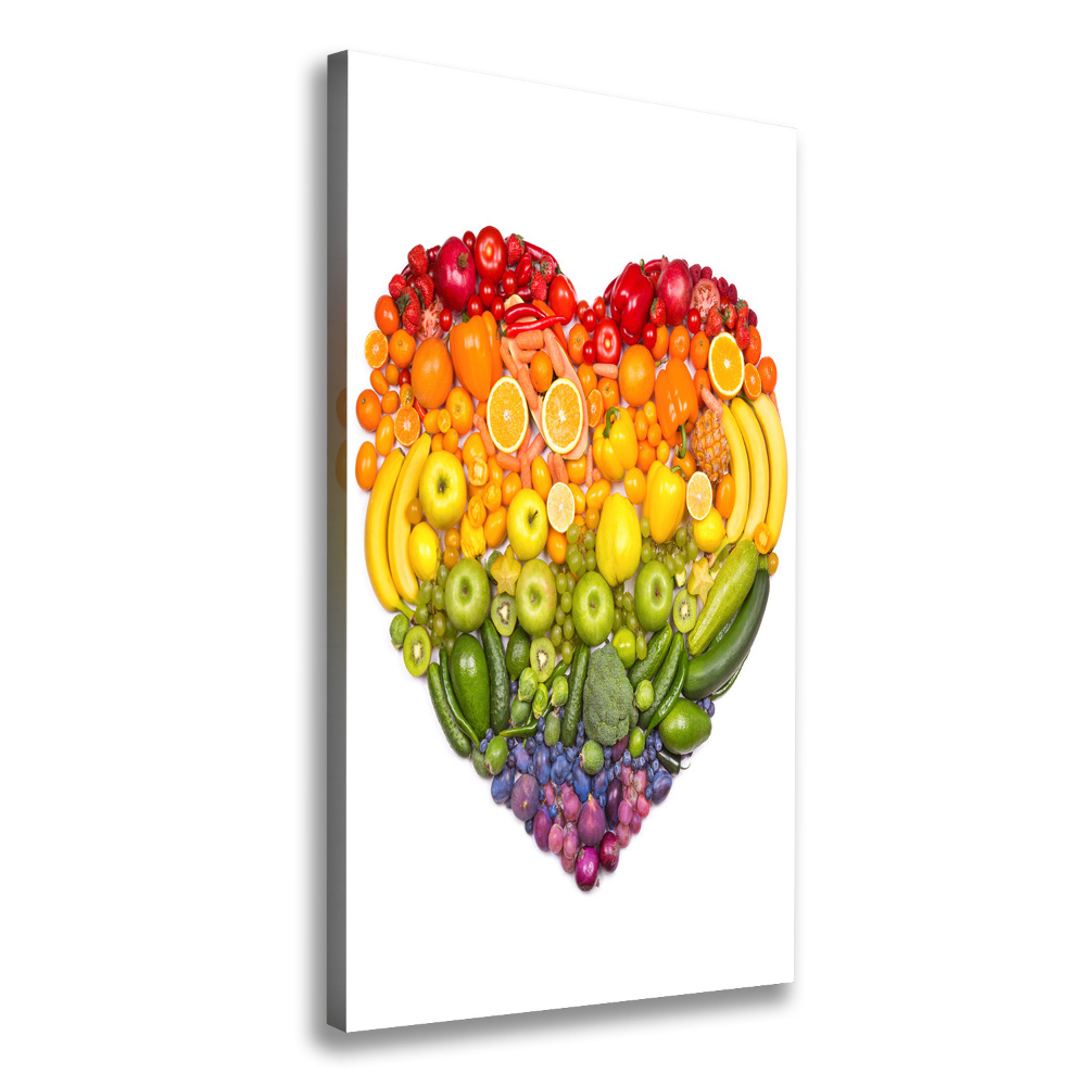 Canvas wall art Fruit heart